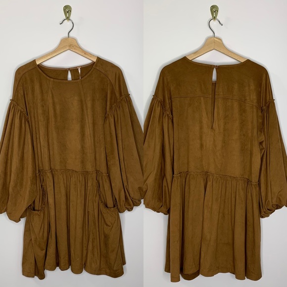 Free People Abbie Vegan Suede Dress - Picture 12 of 16